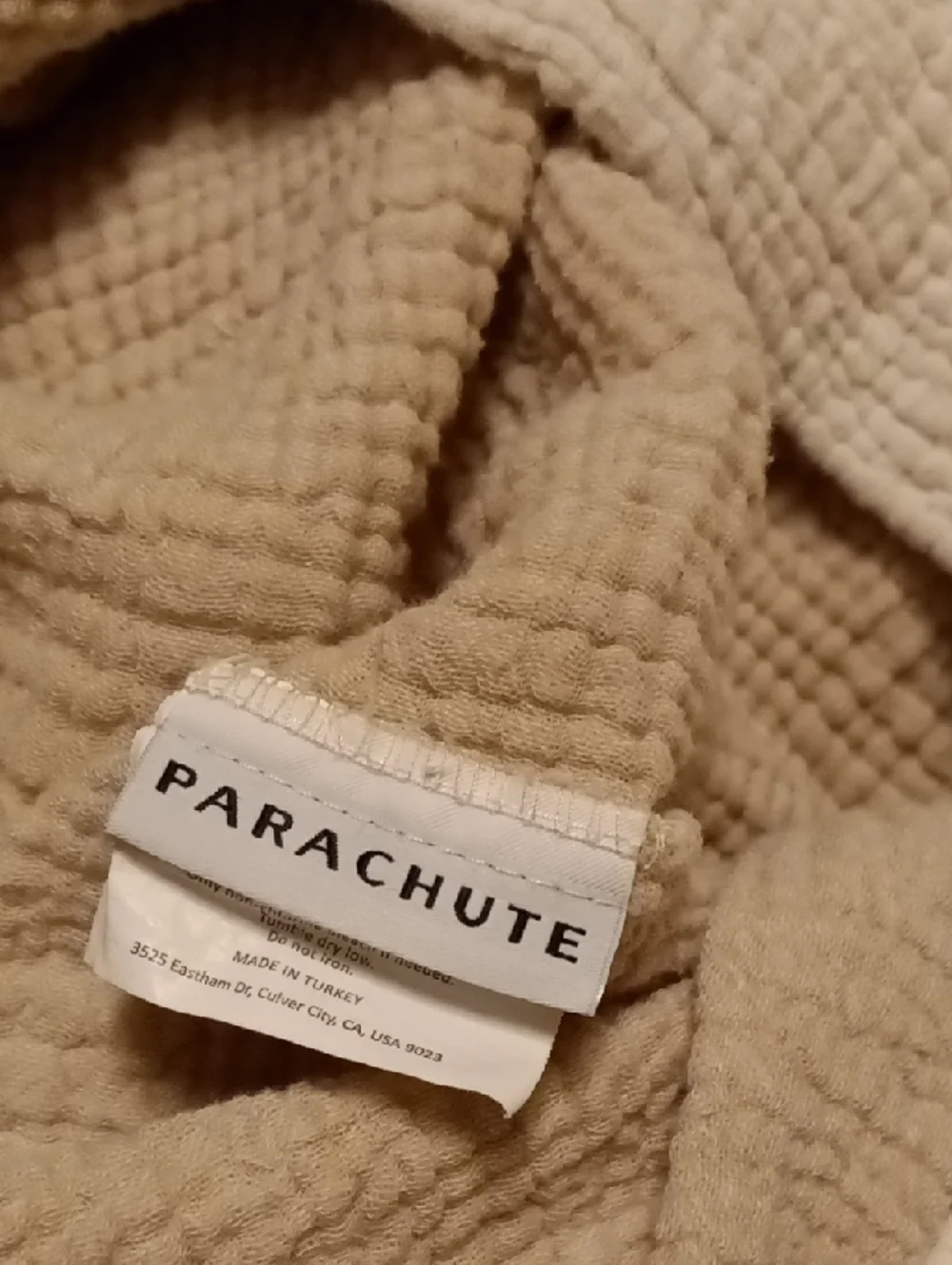 Parachute Cloud Cotton Pucker Gauze King/ Cal King Duvet Cover